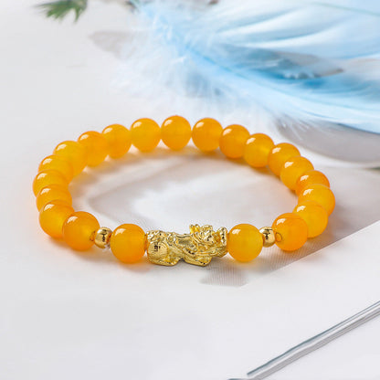 Bracelet Pixiu Traditionnel – Bracelet Chinois en Perles Énergétiques